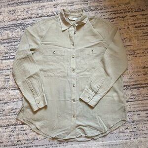 Club Monaco Gauzy Lightweight Button Up